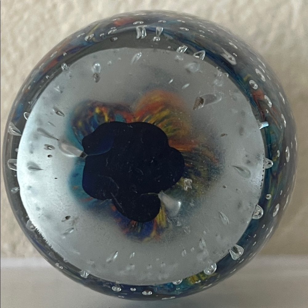 Murano Style Art Glass Paperweight Aquarium Fish Seahorse Colorful Decor kosta - Picture 6 of 7